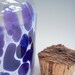 Hand Blown Glass Apothecary, Spice, Herb Jar bottle, Glassware, by Riker Art Glass