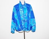 Vintage Jacket Waves of Blue