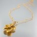Gold Plumeria Necklace