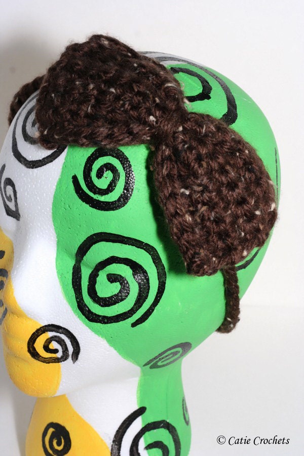 Super Cute - Chocolate Brown - Large Crocheted Bow Headband