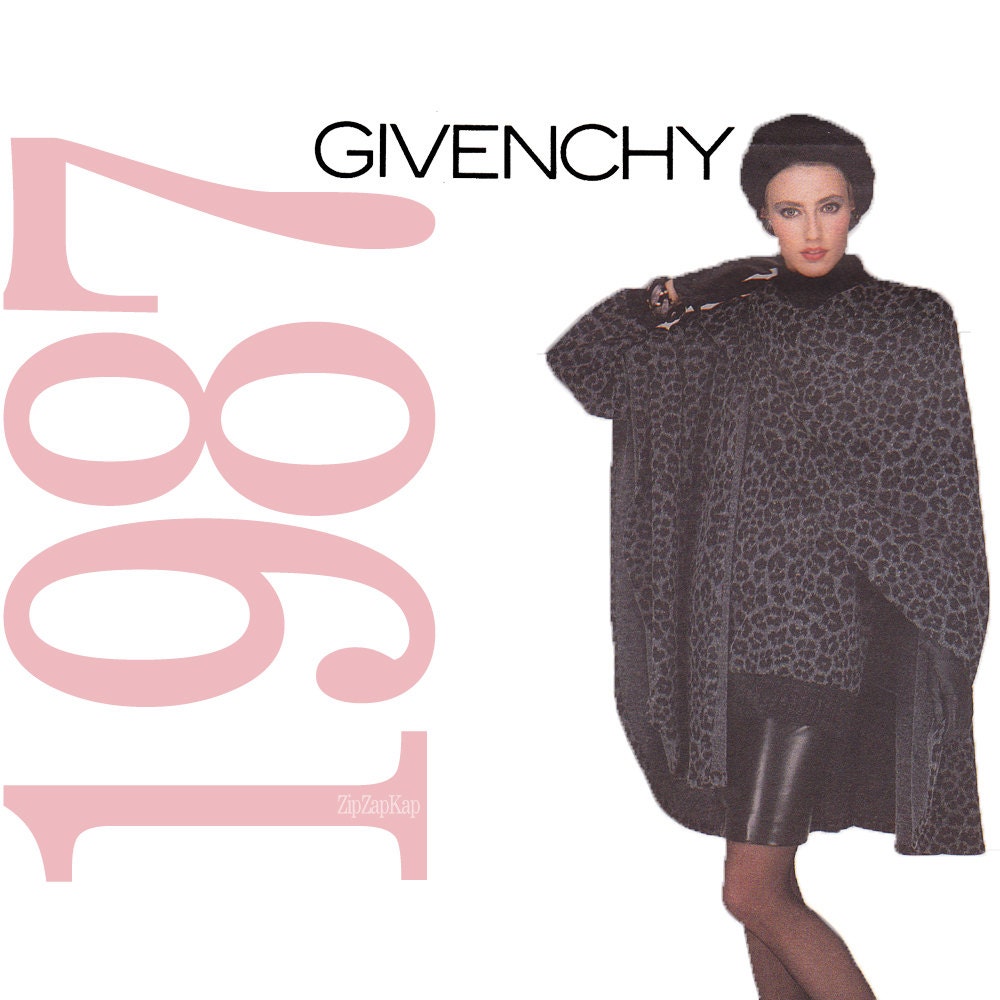 1980s Vintage Pattern - Givenchy Separates Pattern - Vogue Paris Original - Size 18, 20, 22 - Misses Cape, Top, Skirt, Pants Sewing Pattern