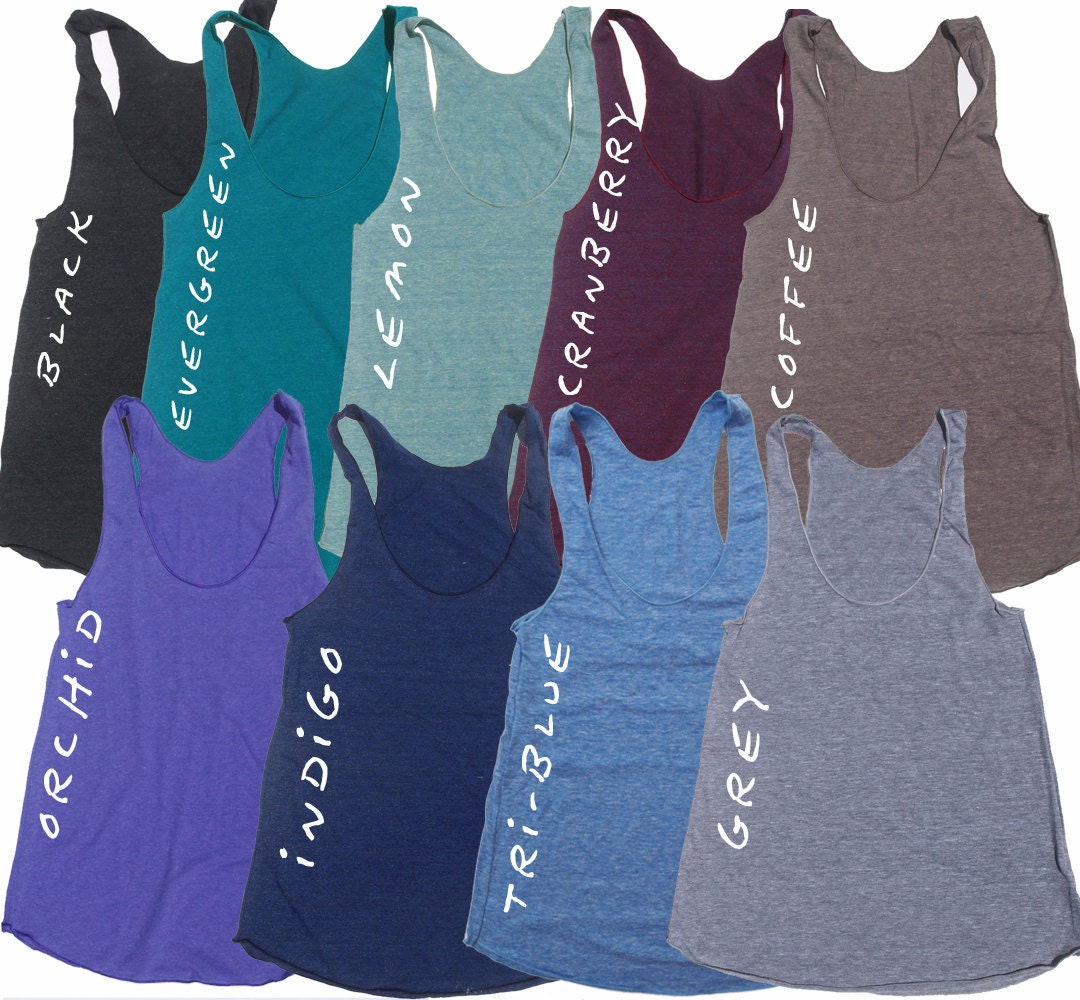 Womens TREE SLOTH american apparel Tri-Blend Racerback Tank Top S M L (8 Color Options)