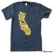 Mens CALIFORNIA State TShirt american apparel S M L XL (16 Color Options)
