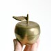 Vintage Brass Apple Container