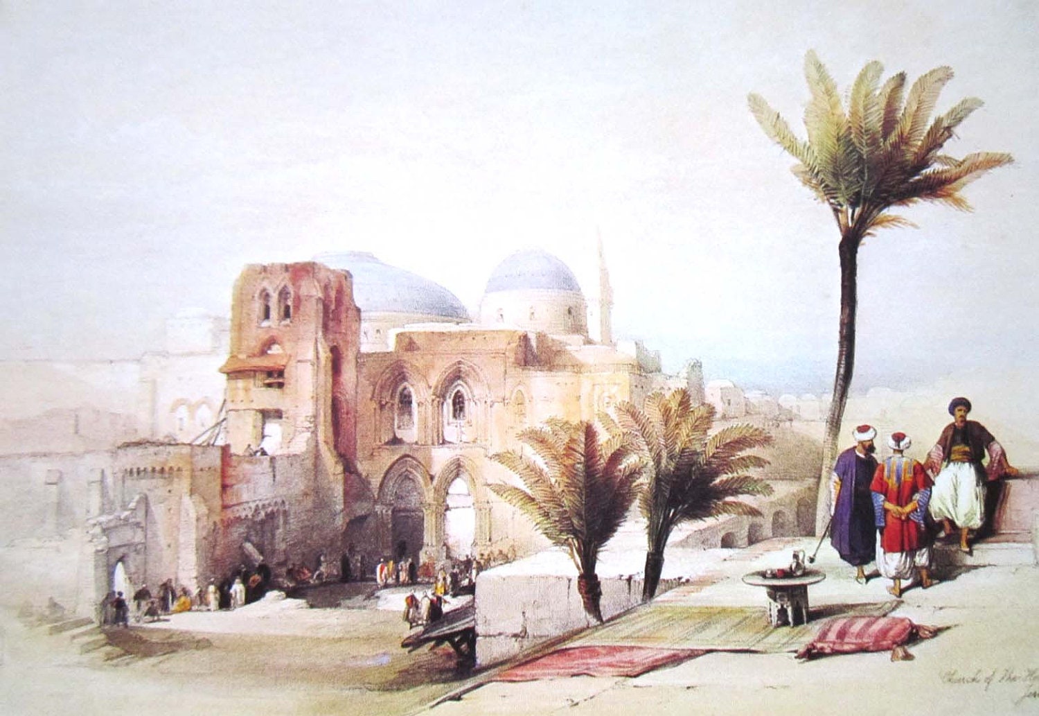 Vintage postcard Jerusalem