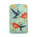 Leather iPhone case - Hummingbirds in floral bliss