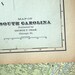 1901 Large Antique Map of South Carolina