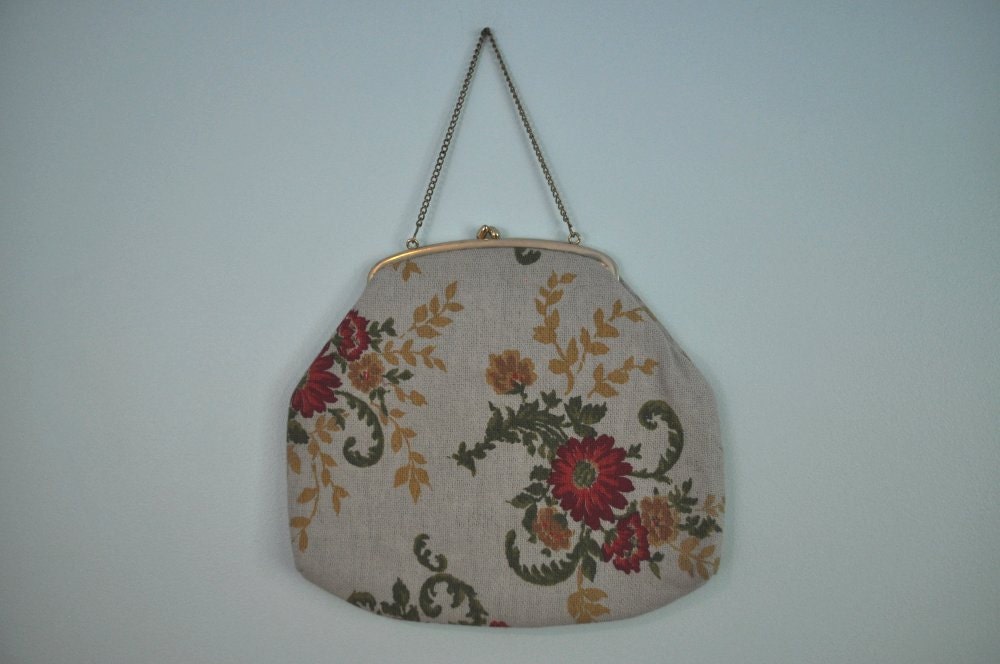 vintage tapestry evening bag purse handbag