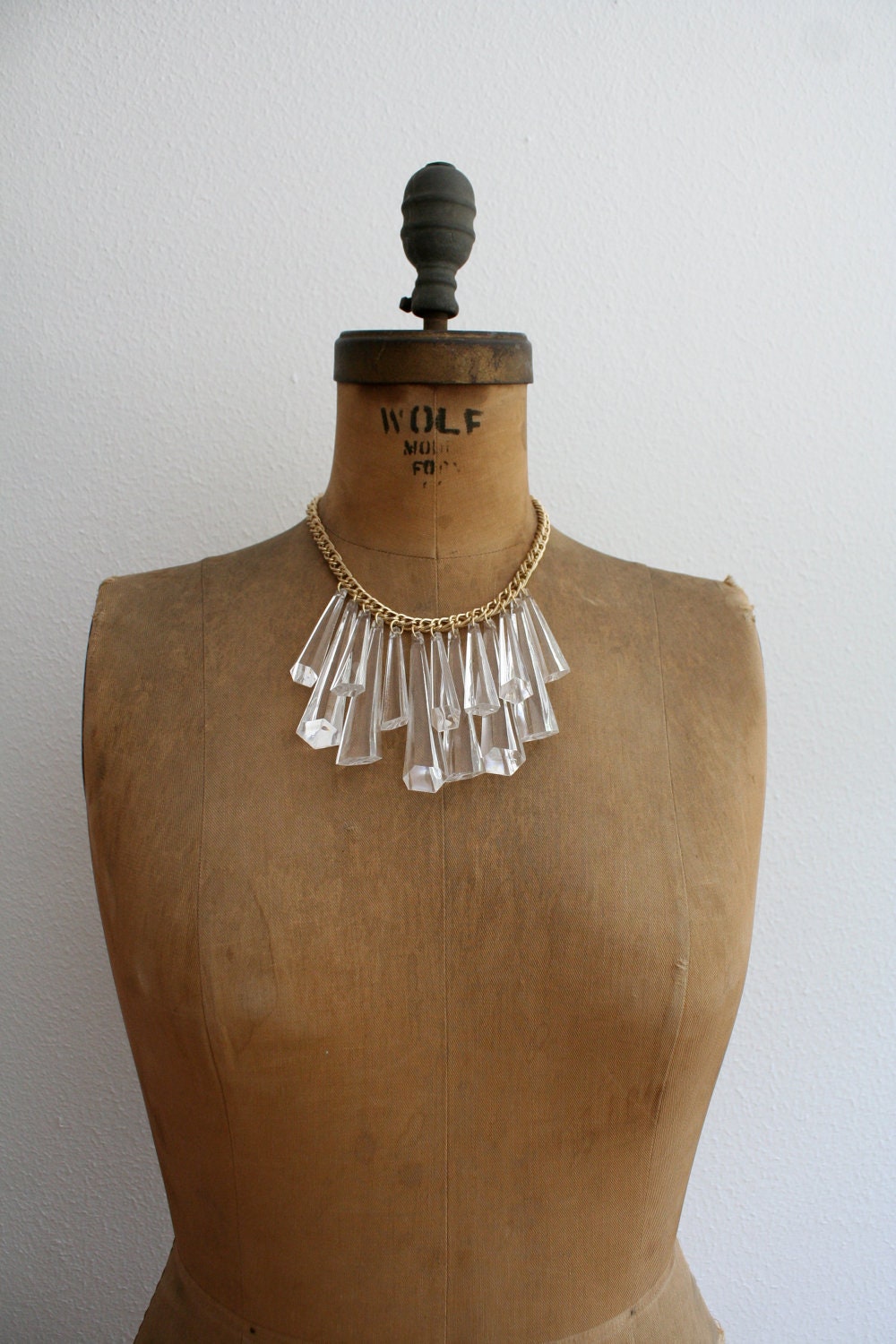 1960s Necklace : Prism Bib Necklace