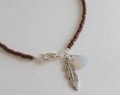 Sea and Earth Anklet Brown