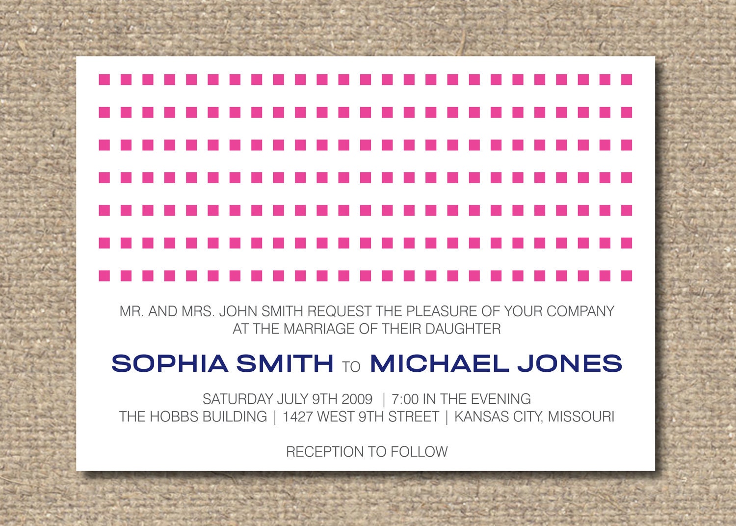 Sophia Printable Wedding Invitation Suite