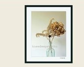 Weathered Flowers photograph 8x10 fine art nature portrait vintage blush rustic home decor