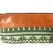 9-inch Zipper Pouch: vintage tapestry and eco leather