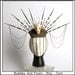 PorcuPrincess II.... Procupine and Chain Headdress with Skull and Shark Vertibrae