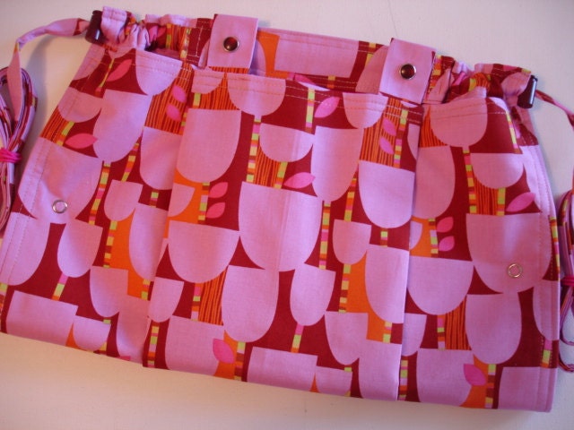 KNITTING BAG APRON - Erin McMorris Pixie Stick Posies for Free Spirit Fabric