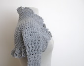 Weddings shrug lace bolero jacket -light grey-3/4 sleeved-bridal bridesmaids bride fashion-spring summer
