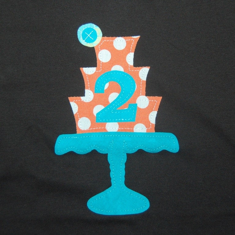 Girls birthday shirt ... Ready To ship 2nd birthday Vintage Cake stand tee ... girl birthday tee Il_570xn