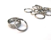 50 Split Key Rings for making Key Chains - 7/8 Inch (22 mm)