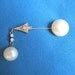 Vintage 1920s/30s Art Deco Rhinestone Arrow Brooch with Faux Pearl Drop