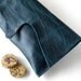 Leather Clutch - RUSTIC - with Raw Edge