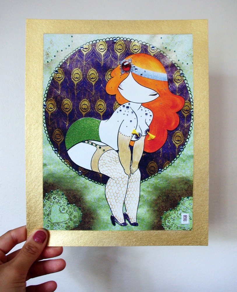 Pickle - Ltd Edition fine art color print on 8in x 10in watercolor paper