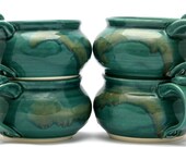 Green Soup Mug in Copper Mountain Glaze Combination
