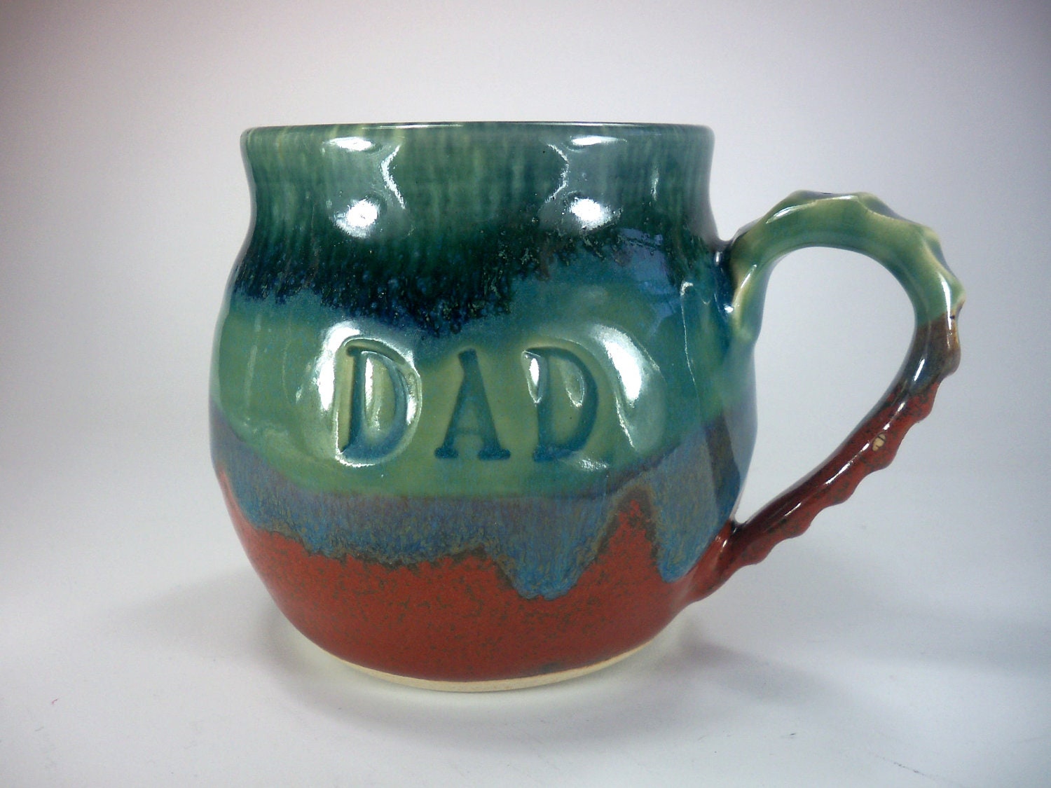 Mug, coffee cup, tea cup, DAD, hot chocolate mug,  Hand Made Pottery, Ready to Ship