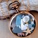 Sea Glass Pocket Watch Pendant Antique Gold Filled Captured in Time circa 1910