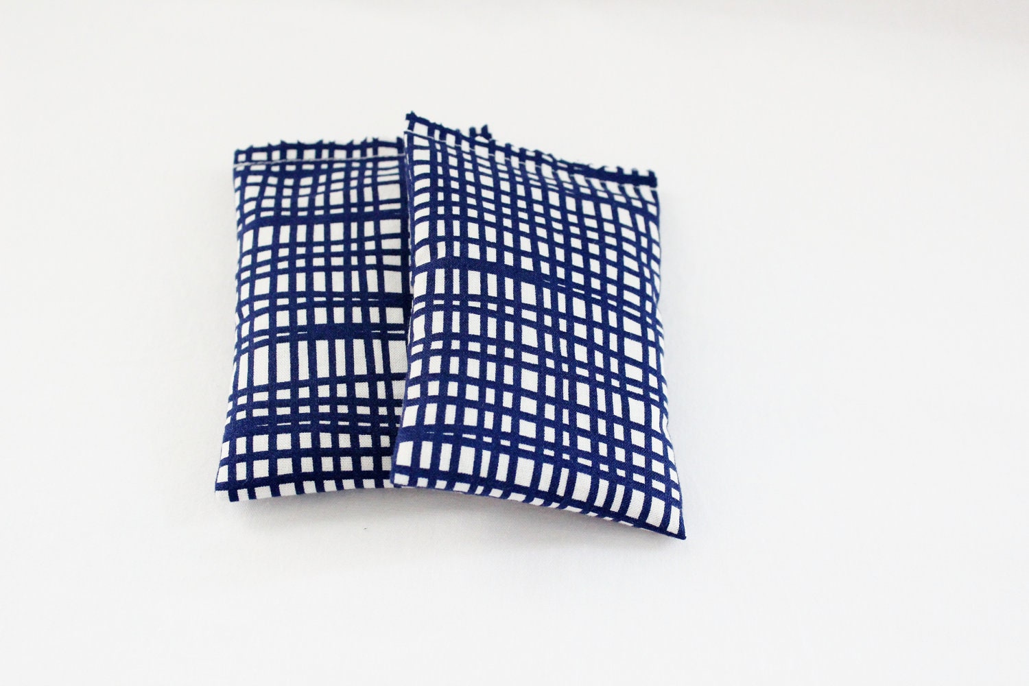 Modern Geometric Sachets, Navy and White Lines, Natural Aromatherapy, Lavender Scented Drawer Sachets