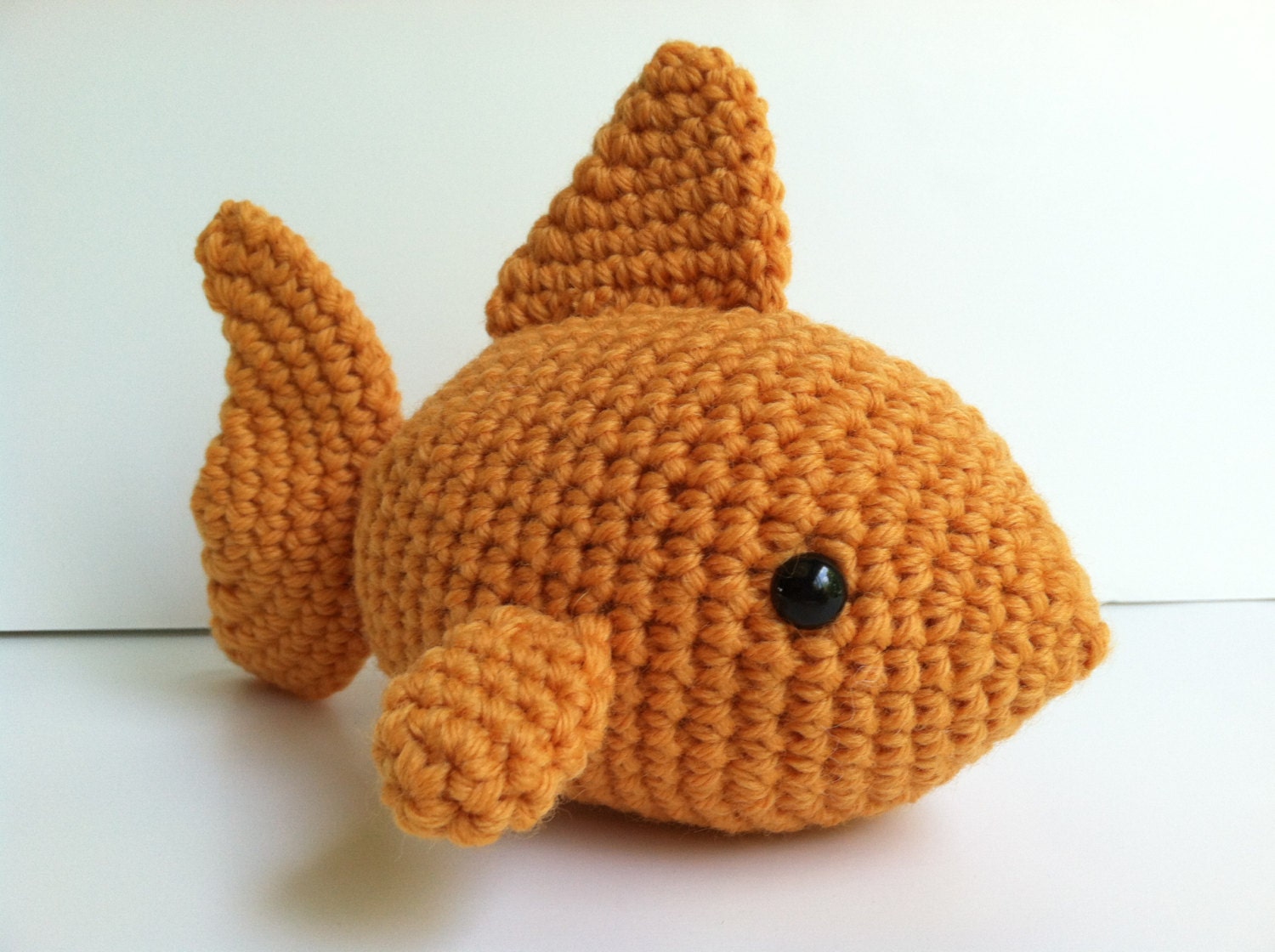 Amigurumi Crochet Poppy Orange Fish Plush Toy Gift by ...