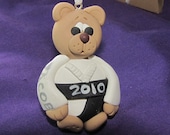 Martial Arts Teddy Bear Christmas ORNAMENT- made to order - personalized