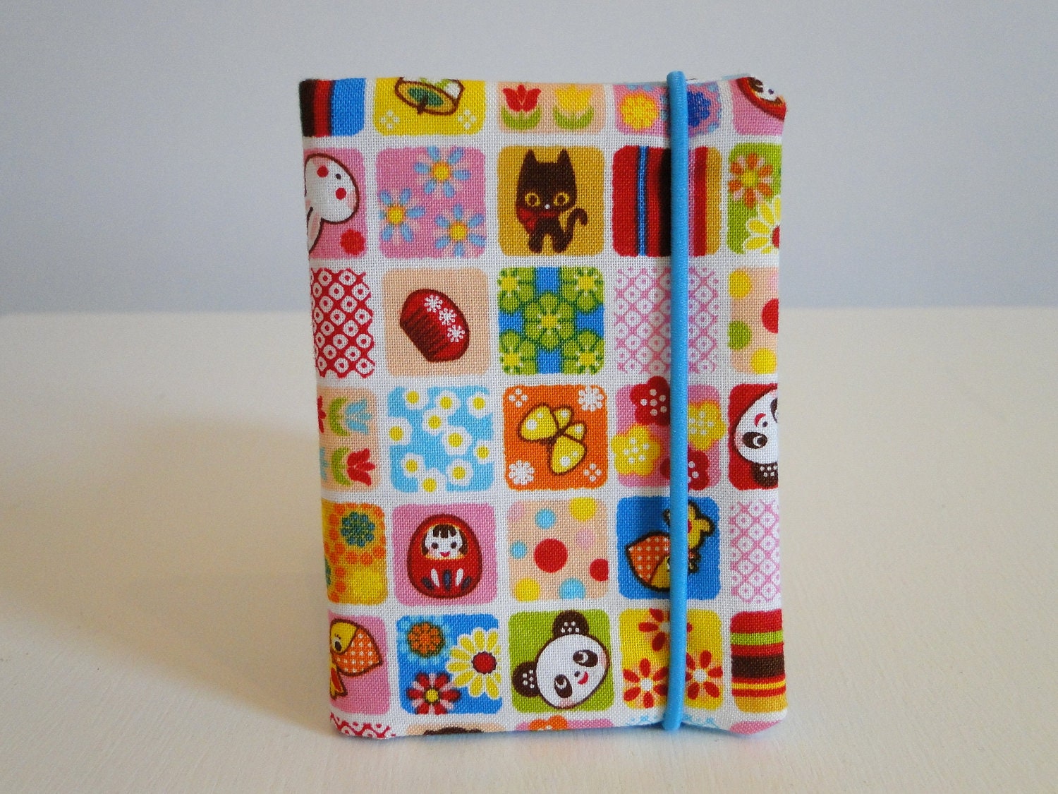 Free shipping - Card Holder - Colorful patchwork - Kawaii - Japanese fabric