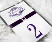 Gorgeous Table Numbers with Monogram and Buckle Il_170x135