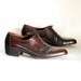 20% OFF SALE mens size 6 1980s vintage brown leather menswear oxfords 36.5