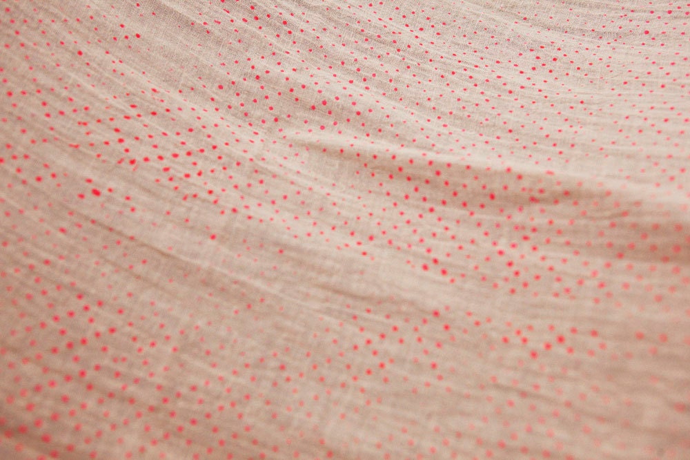 Mini polka dot shawl