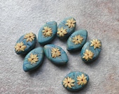 Sunshine - polymer clay bead set