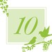 Table Numbers for wedding or event Table tents - birds- Reserved for bonwylie