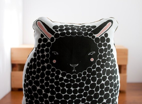 PRE ORDER: Handmade Black Sheep Pillow, Sheep Toy, Stuffed Animal, Baby Toy, Baby Lamb Pillow