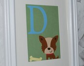 ABC Wall Art . Alphabet Nursery Decoration
