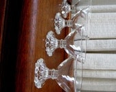 Vintage Candlewick Sherbert Champagne Glasses Anchor Hocking Set of Four