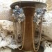 reserved LUSH vintage assemblage earrings periwinkle tangle chains unique ooak gorgeous shabby chic