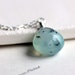 Peruvian Blue Opal Necklace on Sterling Silver Chain - Aviary