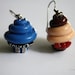 Dr Who and Tardis Cupcake Earrings