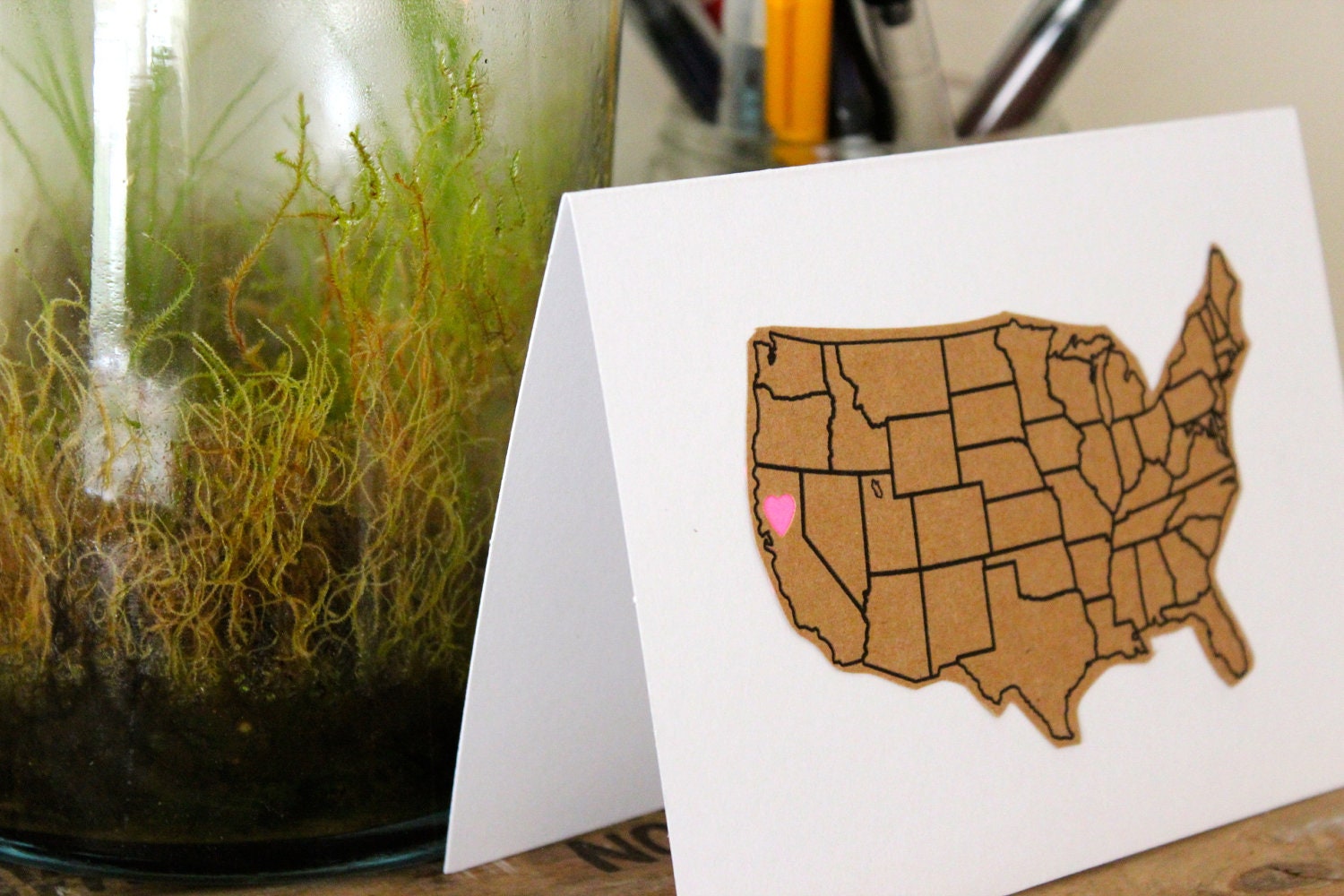 Northern California State Greeting Card // Thinking of You