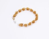 Chainmaille Gold And Silver Bracelet
