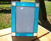 5 x 7 Sky Blue and White Picture Frame