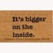TARDIS Dr. Who doormat funny geekery fan art doormat geek stuff
