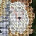 Baby Jesus Cross Stitched and Beaded Christmas Ornament - Free Shipping