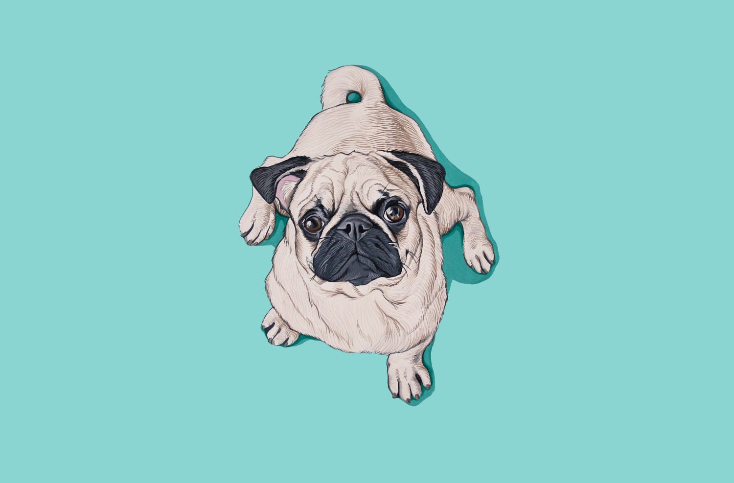 Custom Pet Portrait Cat Dog Original Painting