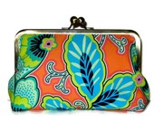CLUTCH PURSE Handmade for Bridesmaids  Amy Butlers Lark in Mandarin